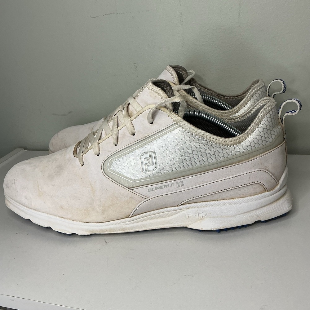 FootJoy SuperLites XP Spikeless Golf Shoes White 58087 Men's‎ 11 Wide